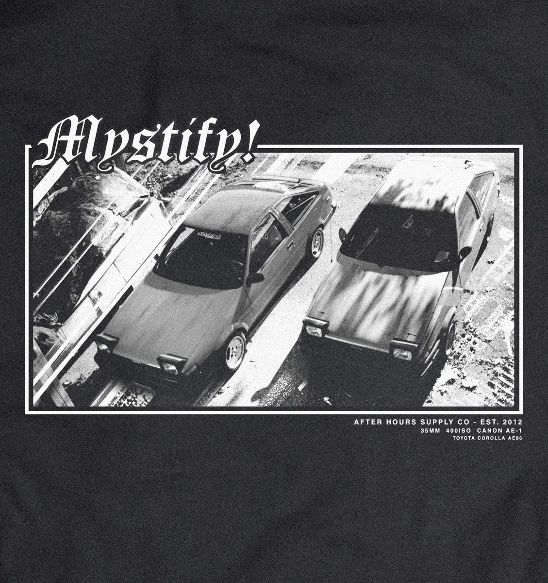 AfterHoursSup's tweet photo. Sneak peek! Available @ https://t.co/At7Hr6ijF5

#AE86 #35MM #Hachiroku #streetstyle https://t.co/5ZQgx36IT5