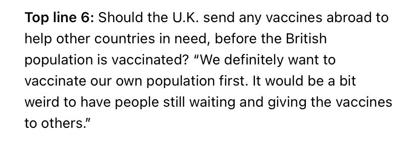 Compare and contrast - this is the head of the UK vaccine taskforce.