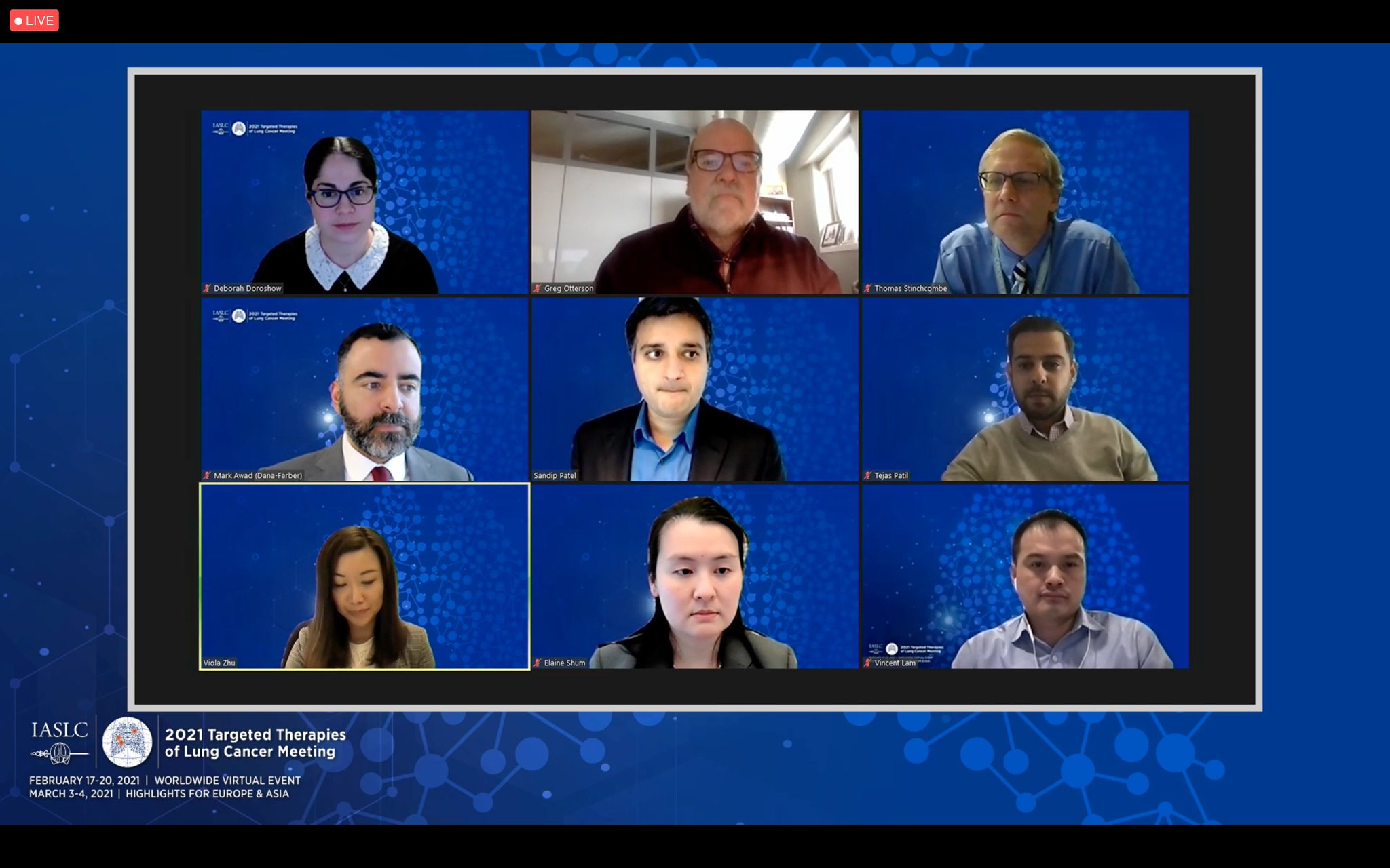 Stephen V Liu, MD on Twitter "TTLC21 Expert panel for the ALK/ROS1 live Q&A including