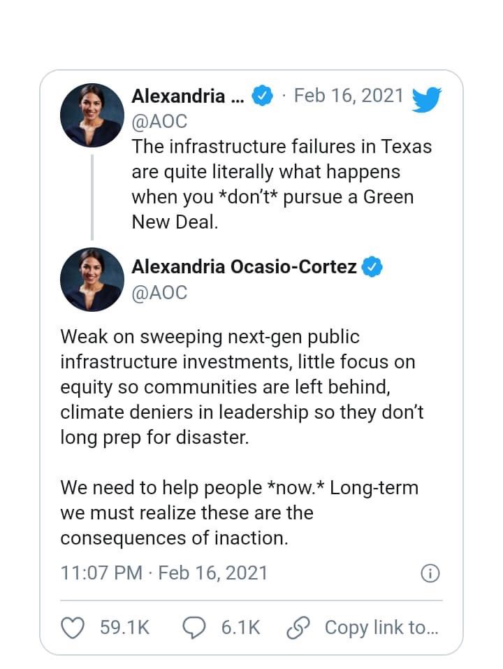 mcross564's tweet photo. @AOC you naive child you are so lost and wrong. Go back to bartending your drinks might be stronger than your arguments. https://t.co/YrWLxYmwZW