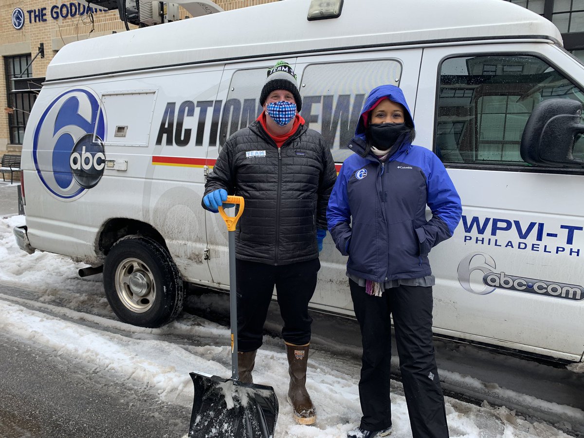 I had the pleasure of meeting CJ Walsh on this snowy day. He’s shoveling to raise money for his non profit <a href="/TeamIHateCancer/">Team I Hate Cancer</a> <a href="/6abc/">Action News on 6abc</a>