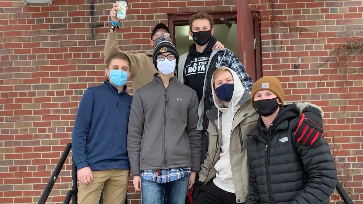 NEWesleyan's tweet photo. Cold weather calls for a cocoa drive-thru! Thanks @PKTUpsilon for the cup of warmth and for generously donating the proceeds to the SeriousFun Children's Network! https://t.co/AjLHhZNVEx