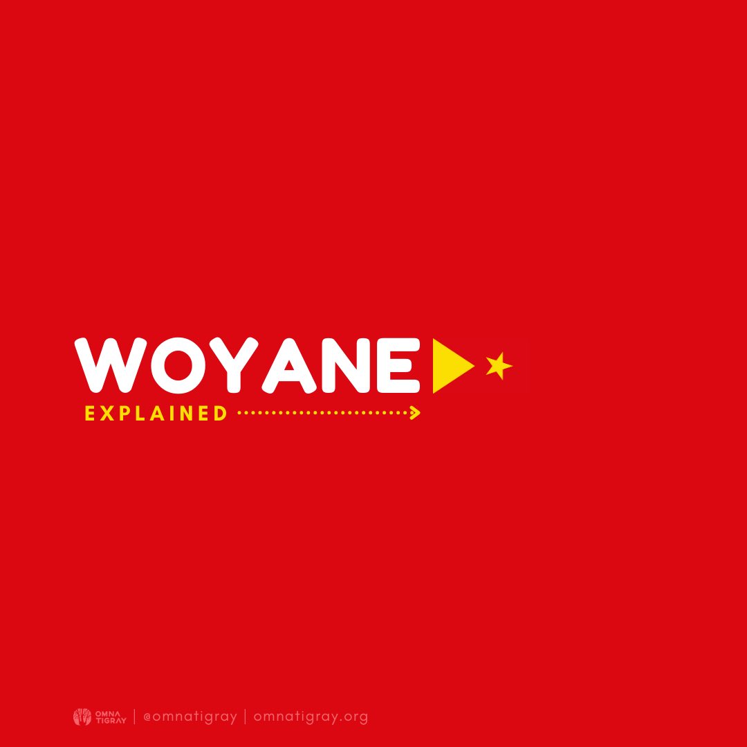 “Clarity matters: Woyanism is not a political party. It is an ideology and way of life most if not all Tigrayans adhere to. To be Woyane is to revolt against subjugation and marginalization. It is to stand up for what is right.” — Meaza Gidey, Activist  #lekatit11