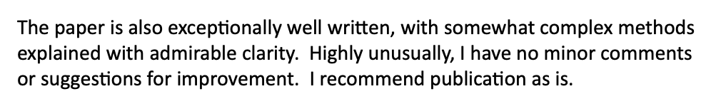 Got this gem of a review from Reviewer 2 today 😍