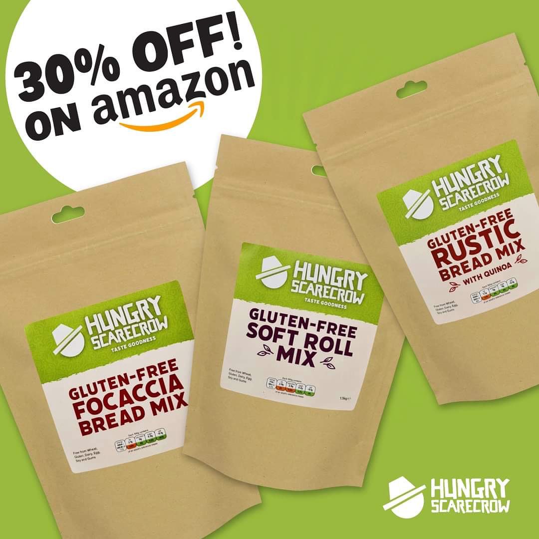 ScarecrowHungry's tweet image. 💚 30% OFF On Amazon 💚

For a limited time only, you can get almost £5 off all of our 1.5kg Bags 🥳

To grab yours before they’re gone, click the link here - tinyurl.com/yb4splgp 🍞

#nowtartificial 
#glutenfreebread #breadmix