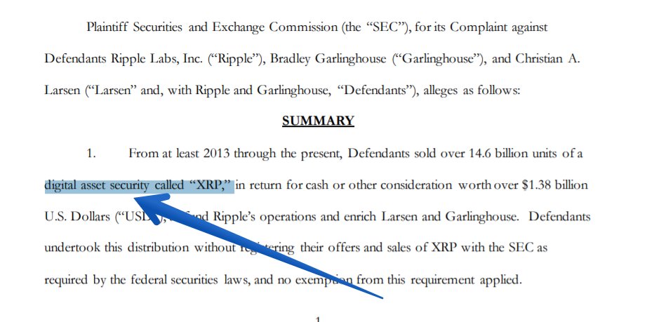 BankXRP's tweet image. SEC Called XRP it "digital asset security called “XRP,”
WTF is That

Securities and Exchange Commission v. Ripple Labs Inc.
Amended Complaint — Document #46
District Court, S.D. New York
Docket Number: 1:20-cv-10832

Date Filed: February 18th, 2021 

courtlistener.com/docket/1985739…