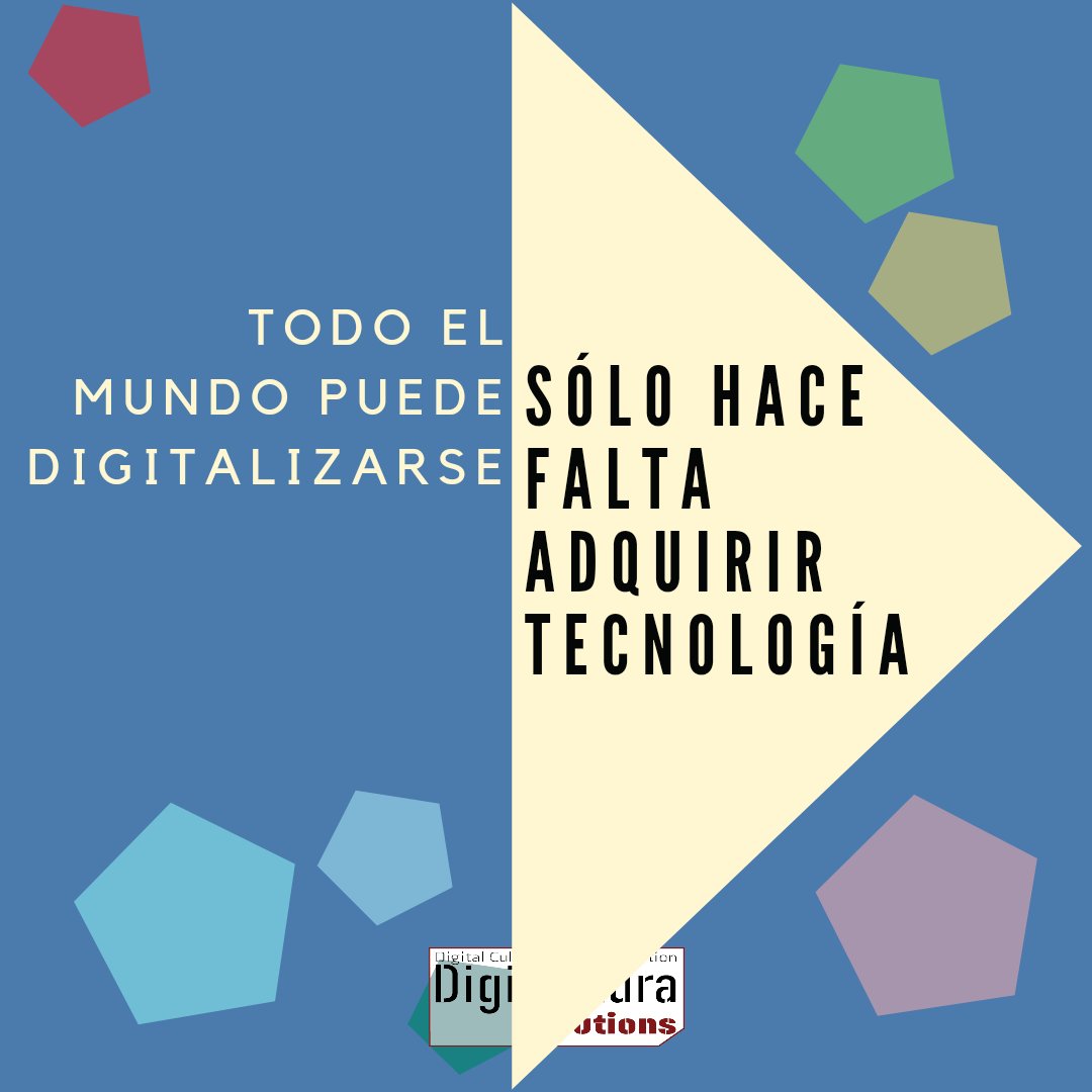 DigiculturaSol's tweet photo. En DigiCultura Solutions no tenemos límites, ACOMPAÑAMOS a nuestros #clientes donde lo necesiten.

#Transformarse digitalmente no es digitalizarse, es UTILIZAR LA #DIGITALIZACIÓN para #CAMBIAR. Todo el mundo puede digitalizarse, sólo hace falta adquirir #tecnología. https://t.co/84yCLs0JWH