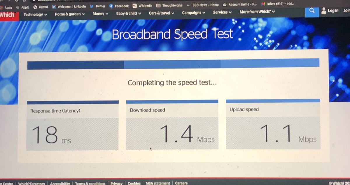 philloneill's tweet photo. Apparently this is @SkyHelpTeam broadband super fast guaranteed 😂 never had such terrible wifi since I went with Sky 5 months ago 🤯 https://t.co/Q8xJZkSRxt