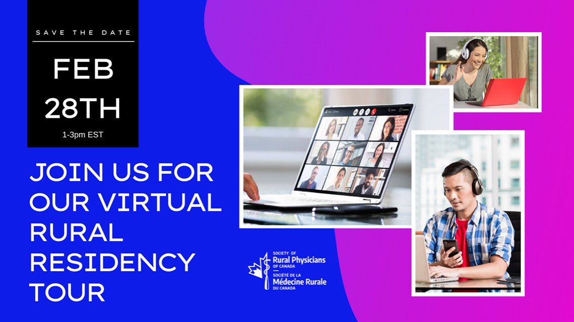 HARRISONEMMETT's tweet photo. Interested in Rural Family Medicine Residency Training? Find the Canadian Rural Residency program for you! Welcoming all medical students. https://t.co/QIRpe692Mj
