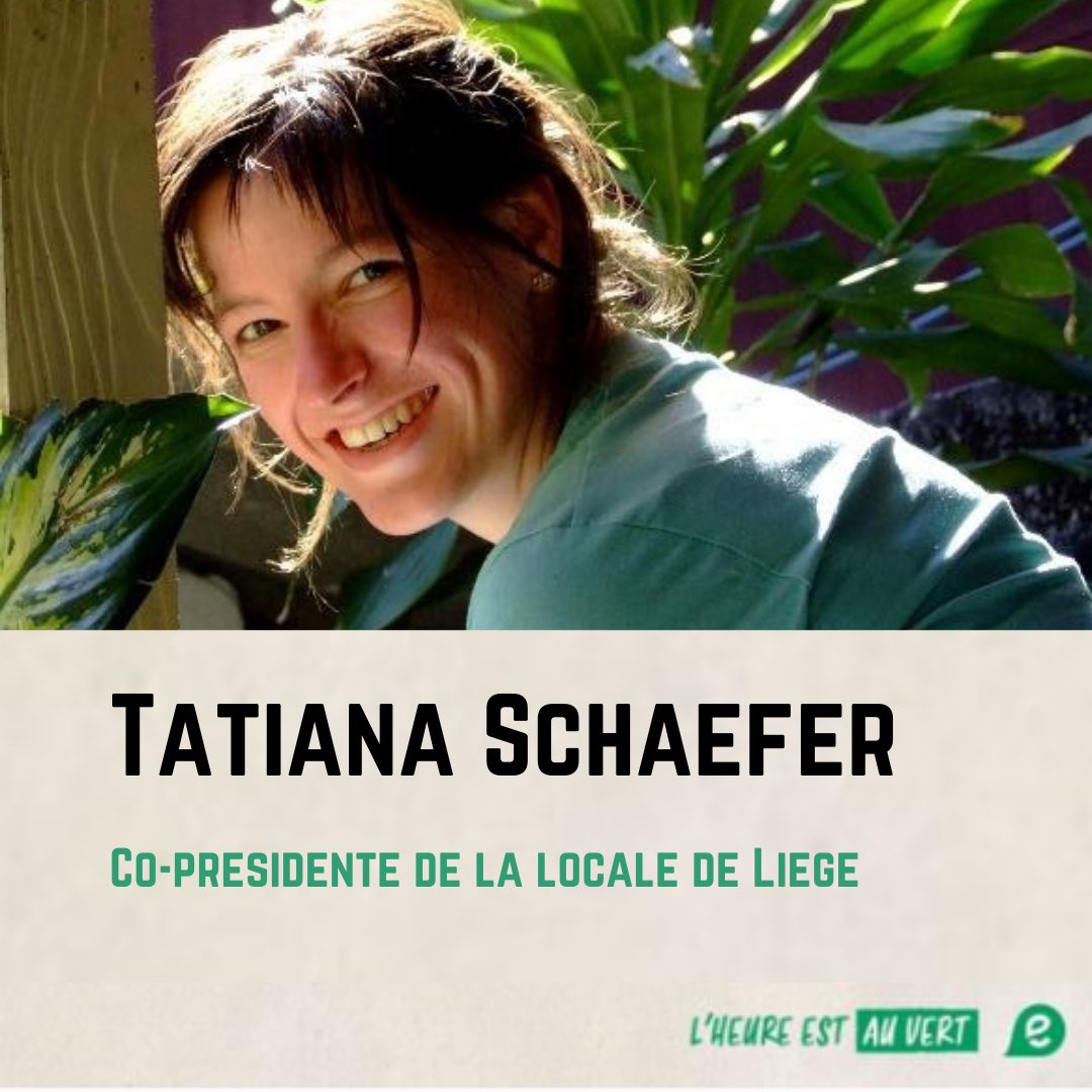 Tatiana Schaefer
🌟Independante 
❤️Belgo-allemande 
🤓Migration/Discriminations/Inégalités/Solidarité 
🌱 Membre depuis 1998
#liege #ecolo #ecolobe #politique #localeecololiege