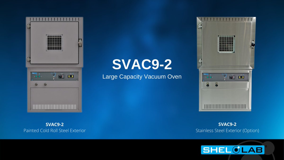 sheldonmfg's tweet image. Featuring a large chamber volume and deep-draw capacity, the #shellab SVAC9-2 vacuum oven serves as one of the most robust vacuum workstations available on the market. Learn more about the SVAC9-2 #vacuumoven - bit.ly/3qyzjU1!