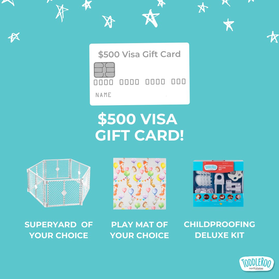 NorthStatesInd's tweet photo. We have teamed up with some amazing mamas to gift one winner a $500 Visa gift card, a superyard of your choice, a play mat of your choice, and a childproofing deluxe kit to keep your little ones safe! Enter here: https://t.co/wXiIeOQGlW https://t.co/bwbVgqLF81