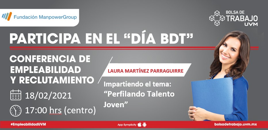 UVMMEXICO's tweet photo. #EmpleabilidadUVM
Participa en #UVMChapultepec con la conferencia de Empleabilidad y Reclutamiento este 18 de febrero.
Registra tu asistencia en: https://t.co/JeYWSmKEsE https://t.co/7I2knzWBwT