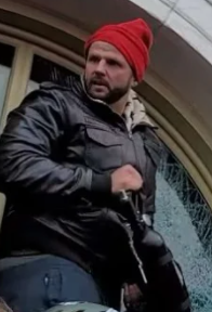 The FBI is seeking information on this participant in the U.S. Capitol violence on January 6. If you know this person, please reach out to tips.fbi.gov.