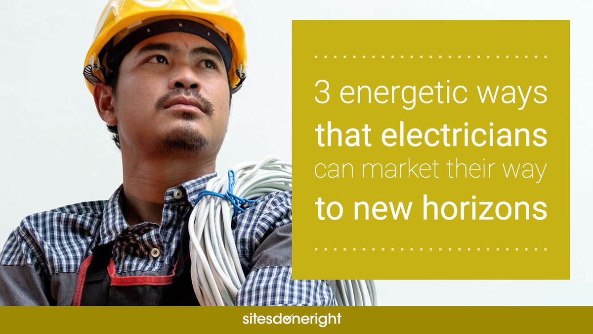 It can be an uphill struggle for #electricians ⚡ to find new sources of work consistently. Until now! Read on 👉 #SDR

sitesdoneright.co.uk/blog/2020/10/3…