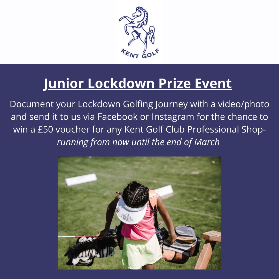 Kent_Golf_'s tweet image. Junior Lockdown Prize Event 🏌🏻‍♂️🎉✅

Document your Lockdown Golfing Journey with a video/photo and tag is for the chance to win a £50 voucher

- Share your Golf from Home set up
- Share how you are practicing in lockdown
- Share your goals for the future for your Golf

#juniorgolf