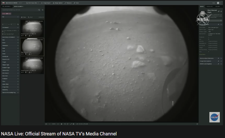 brentkaiser's tweet photo. Yes, "NASA works" amazing quote just then with image 2 #MarsRover #MarsRoverLanding @NewSpaceHub https://t.co/BjsOTINYb3