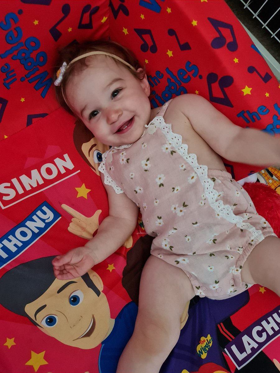 jamiegal's tweet photo. Lilah is now eleven months old. She's a happy, inquisitive girl who loves eating, getting into everything, and following her brother around the house. https://t.co/Y5eCXk7q02