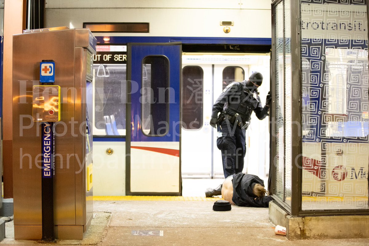 Boy do I have some photos to show you. This was on MLK 2021. I think the guy was having a medical emergency so medics eventually showed.  https://twitter.com/billlindeke/status/1362067738416599040