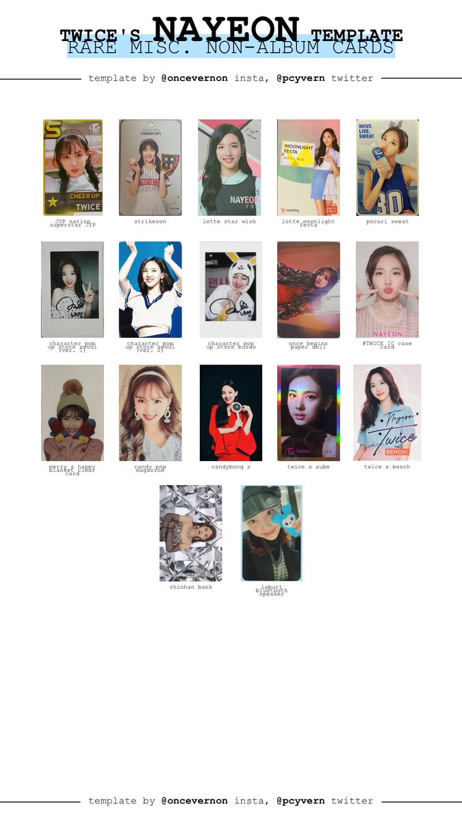 Loona Photocard Template Loona Photocard Template