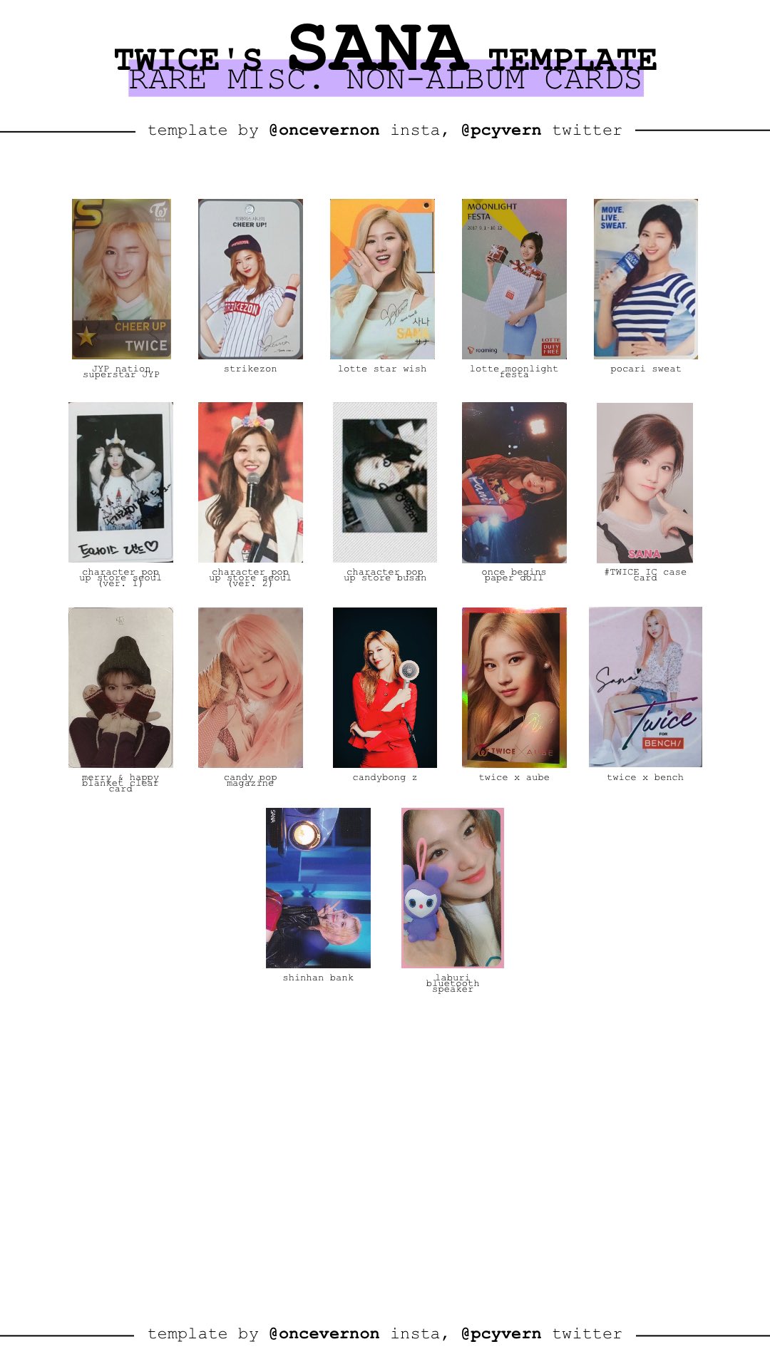 Bella Made A Twice Non Album Template With Just Rare Expensive Miscellaneous Photocards All Members On T Co Qokqvt5wrs In The Rare Expensive Misc Photocards Folder T Co Wtqaxacvwm Twitter