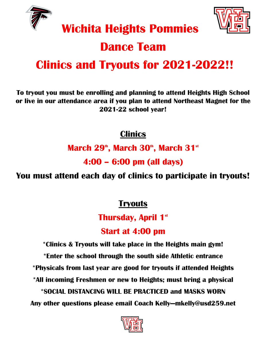 WHtsPommies's tweet photo. Tryout information for 2021-2022. @FalconFlip92 @WHtsAthletics https://t.co/G8WTzVyRqo