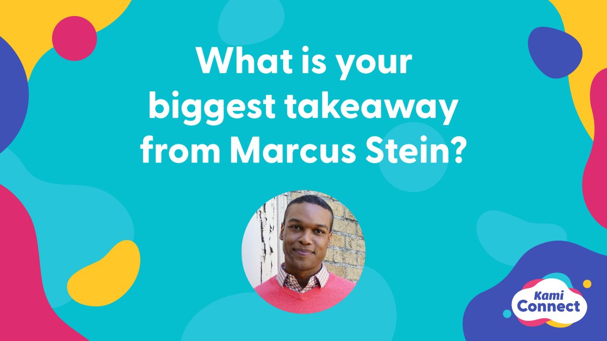 Marcus Stein a.k.a <a href="/MrSteinOnline/">Marcus Stein, M.Ed.</a>  was on 🔥🔥🔥  at #KamiConnect today!
