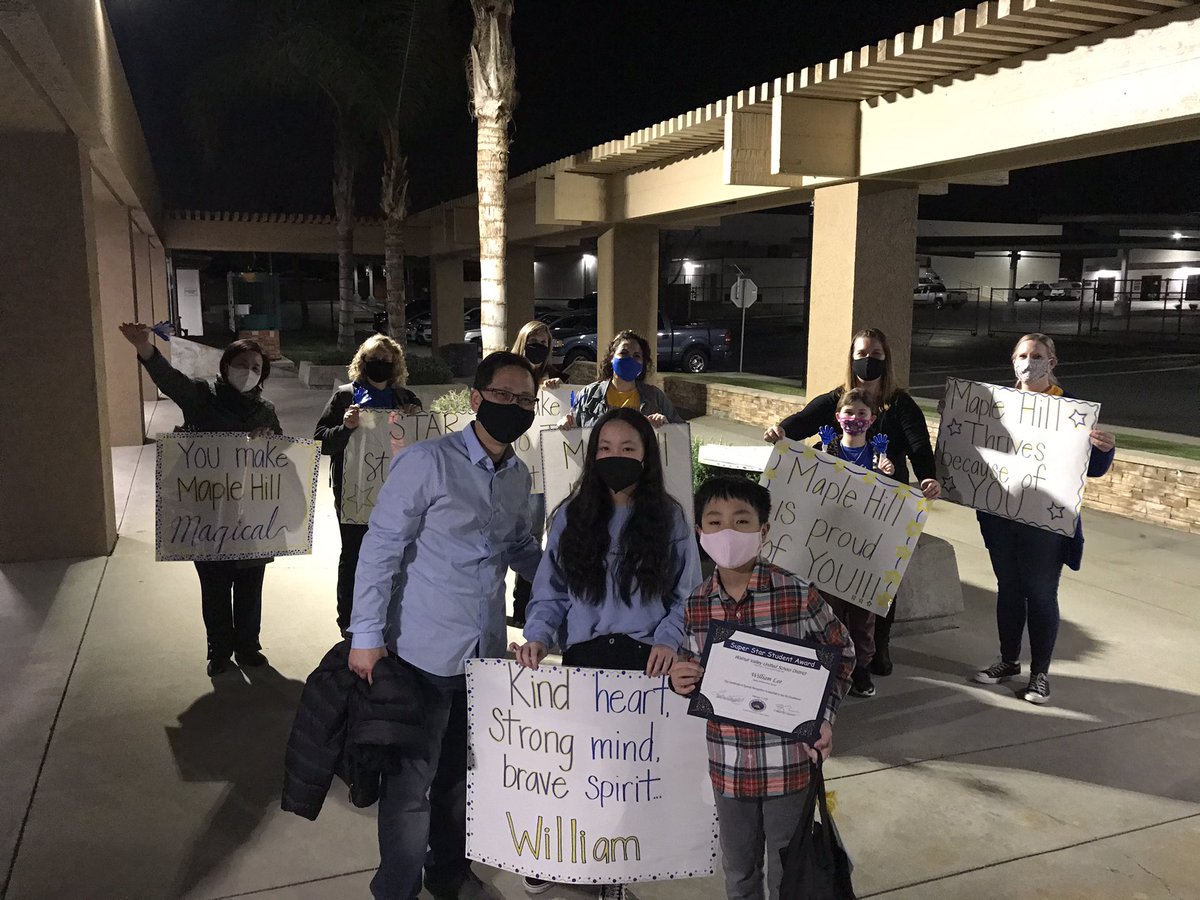 It was such a wonderful moment to honor 4th grader, William Lee, as Maple Hill’s Star Student at the board meeting last night.