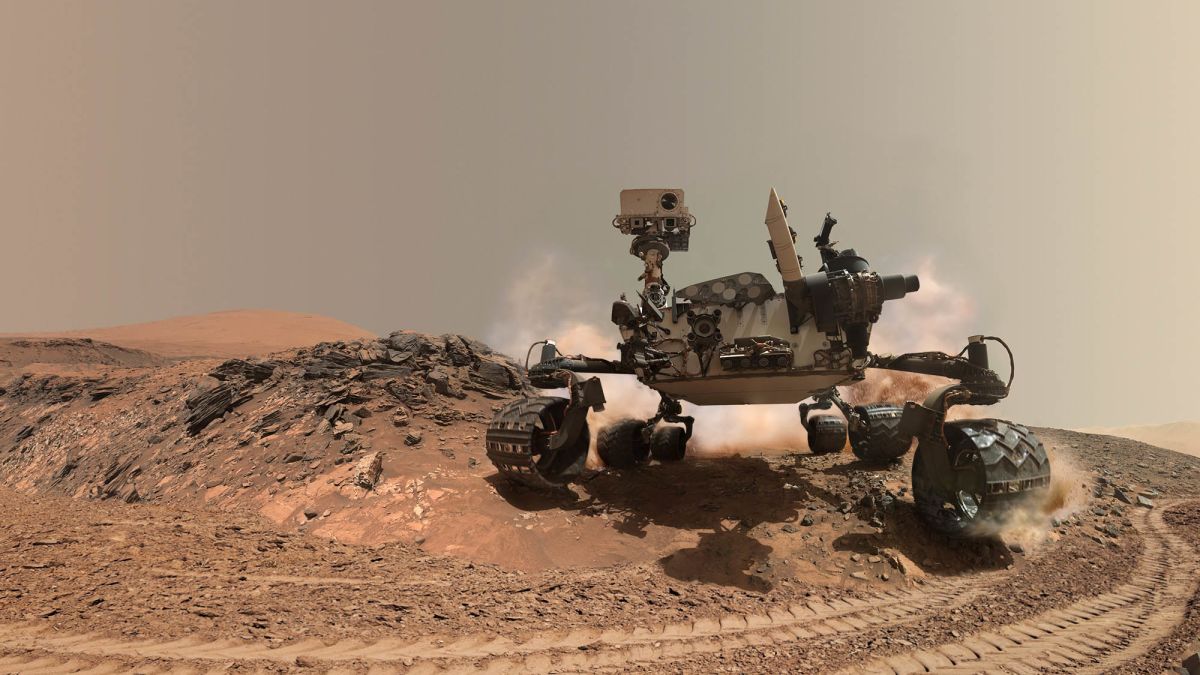 TheOnion's tweet image. Curiosity Rover Frantically Driving Around Mars To Make It Look Like It’s Been Busy Before New Spacecraft Arrives bit.ly/3k043ep