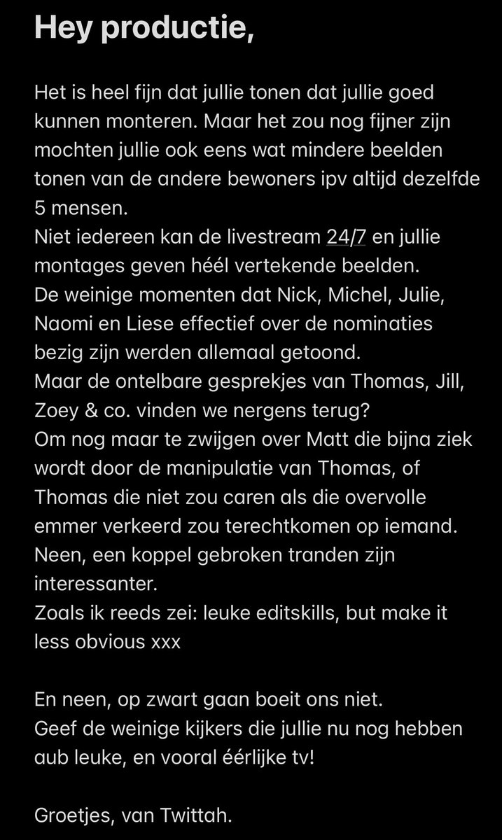 crazybadkid's tweet photo. BRIEFJE IS KLAAR!!! #bbnlbe #bigbrothernlbe https://t.co/LxYTReaVrC