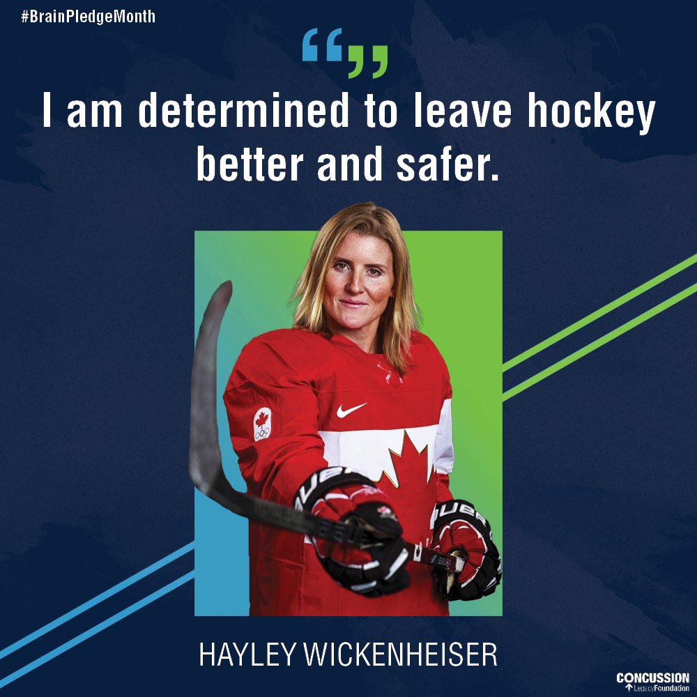 ConcussionCTEfn's tweet photo. Inspired by the death of a friend, Olympic gold medalist @wick_22 pledged to donate her brain to make hockey safer. 

Help improve your sport by pledging to donate your brain this #BrainPledgeMonth at https://t.co/lsRlz7nTkC. https://t.co/WjZ2U2Yuu6