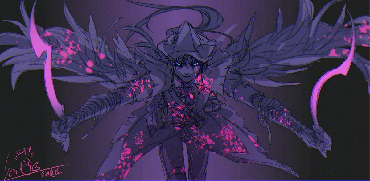 練習 Log ブラクロ Blackcloverfanart ナハト Bloodborneパロです いろんな意味で似合うと思います 因为不是鸟姐本人所以慈悲之刃还是反过来了