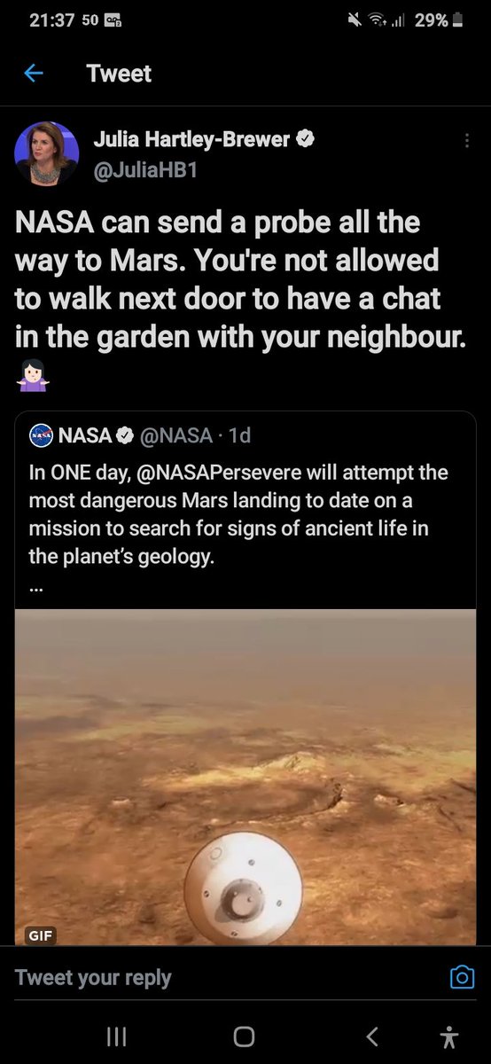 MerylORourke's tweet image. THE PROBE IS LITERALLY 205.65 MILLION MILES SOCIALLY DISTANCED FROM THE NEAREST HUMAN JJUULLIIAARRGGHH.