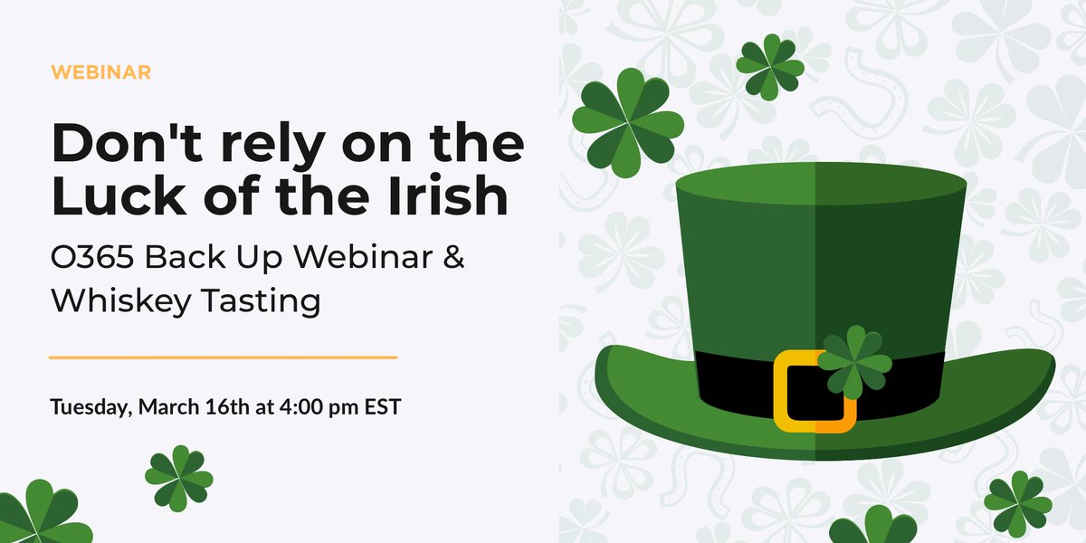 [Webinar &amp; Whiskey Tasting] Protect your #O365 data everywhere—and sample some fine (and free!) whiskey! Register Now: ow.ly/1paA50DD2WX