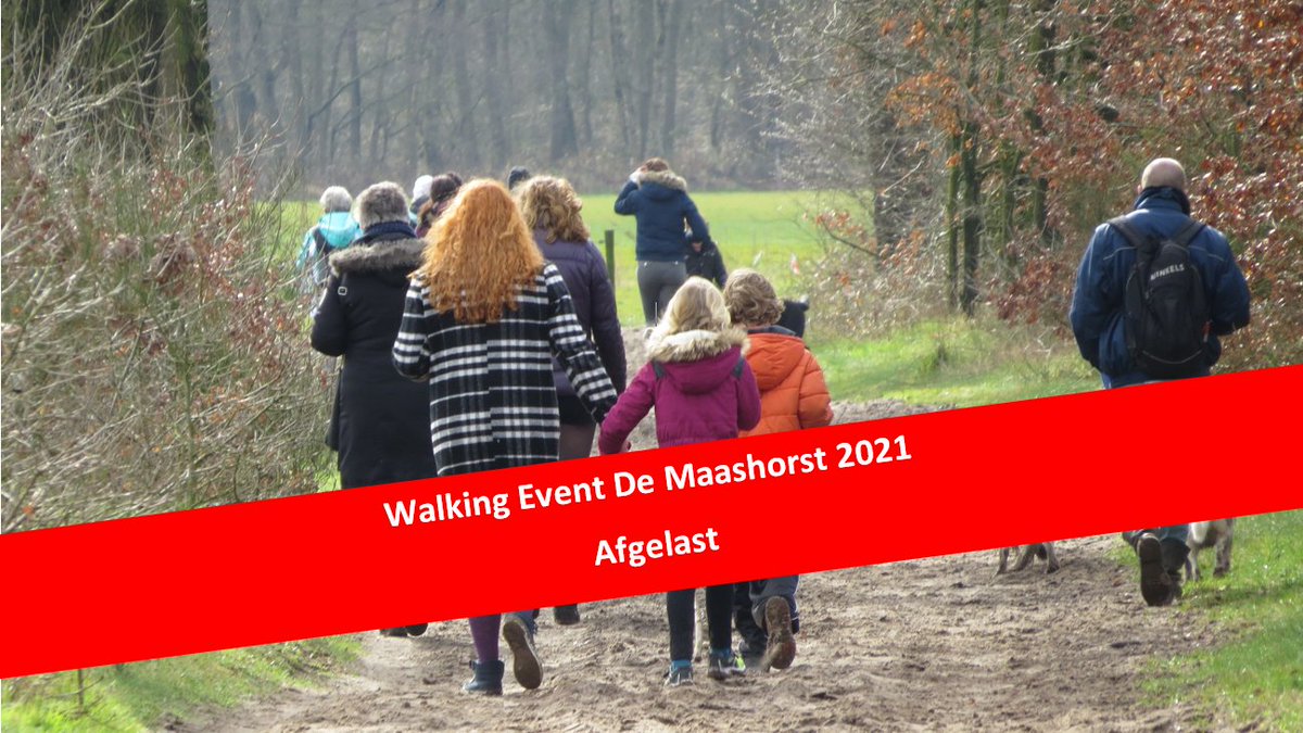 OGSchaijk's tweet photo. Door de onzekere tijd, is het niet duidelijk wat de maatregelen zondag 28 maart as zouden zijn. Hierdoor hebben we helaas moeten besluiten om Walking Event De Maashorst 2021 te annuleren. https://t.co/M9mU2B2UyN