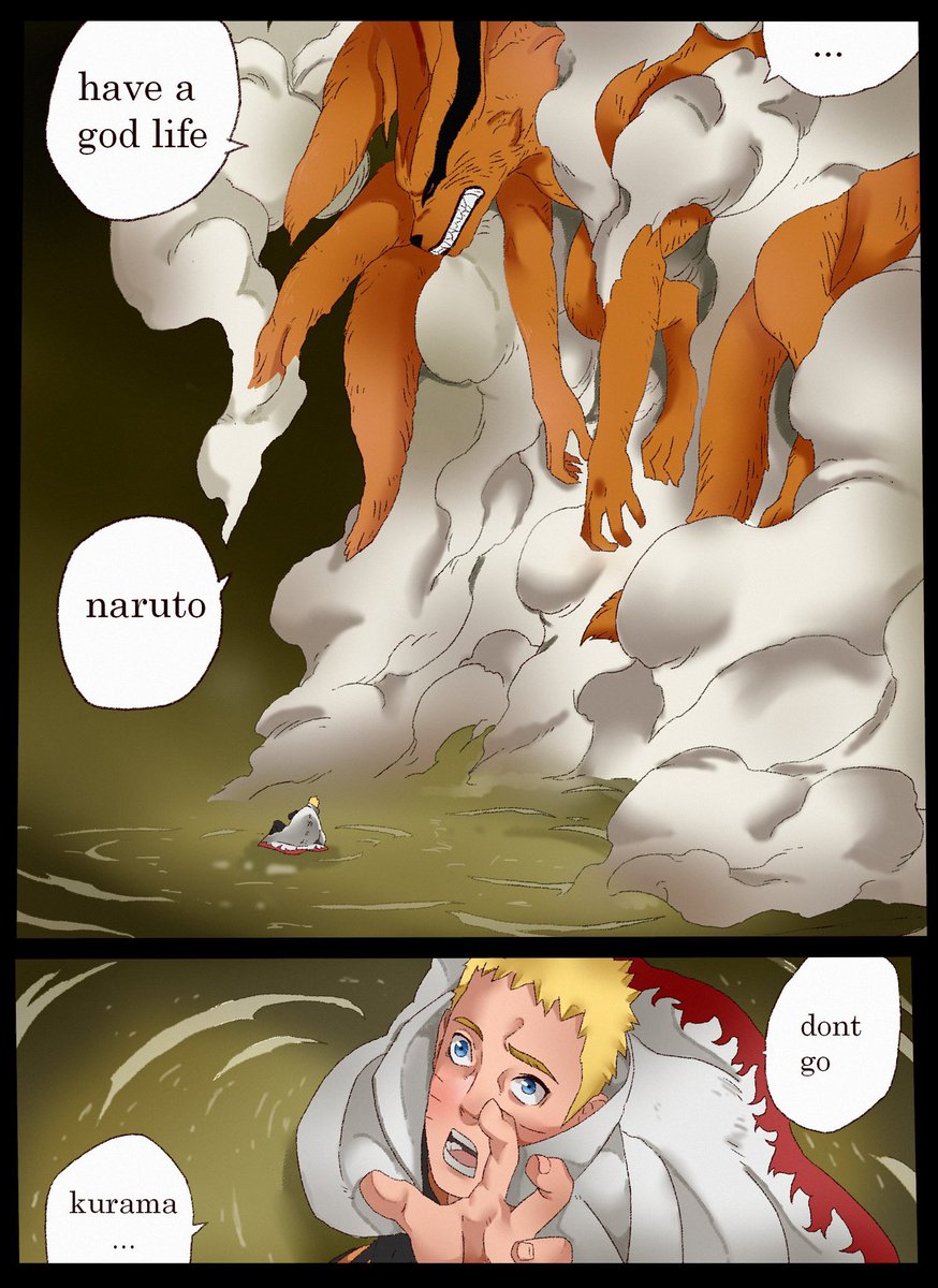 lugomat's tweet photo. "Ten una buena vida... Naruto" 
😭 #Kurama https://t.co/fV0J91Xlpp