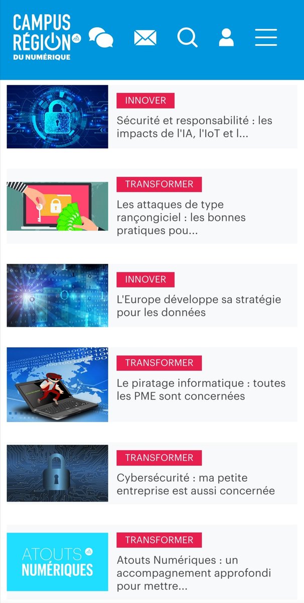Avec le développement des données informatisées, la #cybersecurite est devenue 1 enjeu majeur pr les organisations de toute taille. Parmi les ressources pour vous éclairer et passer à l'action, retrouvez celles compilées par le <a href="/CampusRegion/">Campus Région du numérique</a> #numerique  ➡️ campusnumerique.auvergnerhonealpes.fr/?s=cybers%C3%A…