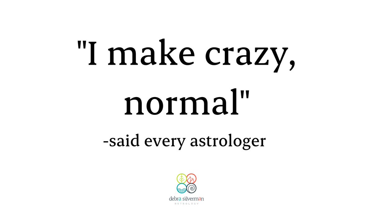 DebraSilverman's tweet photo. The function of astrology is to allow you to be comfortable in your own skin.✨ Everybody is slightly strange/weird/crazy. It's the human condition!🤪
Seeing through the eyes of love, all of the sudden crazy can look normal. 💕
#astrology #crazynormal #compassion https://t.co/yVEw1fm1Yp