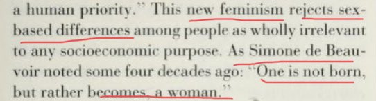 Just including this because it will resonate cos we see this all the time. Not what Simone meant. Also a good opportunity to credit it the superb  @PankhurstEM update. “Women are born, not worn”. We must ensure that she gets the credit for her work.