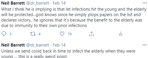 As explained in my prior thread – without a timemachine the mechanisms laid out can not be applied to covid. It really feels like he is clutching at straws to retcon his position.I don’t believe he read the article for which his filed article is the forward to