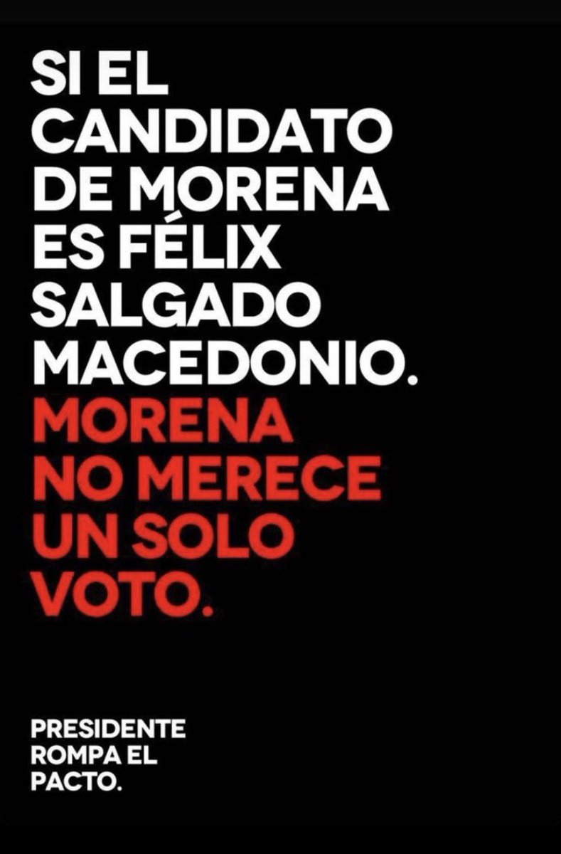 #UnVioladorNoSeráGobernador #PresidenteRompaElPacto