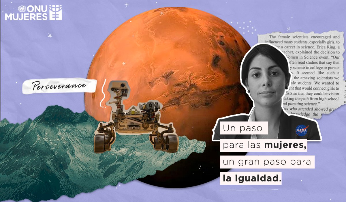 ONUMujeresCol's tweet photo. Diana Trujillo es la líder de la misión #Mars2020 que hoy llevó el robot Perseverance a la superficie marciana. 

Esta colombiana fue la primera mujer hispana en ingresar a la NASA y su perseverancia es un precedente para que más mujeres y niñas tengan espacio en la ciencia.🚀 https://t.co/V5ZNwSGepN