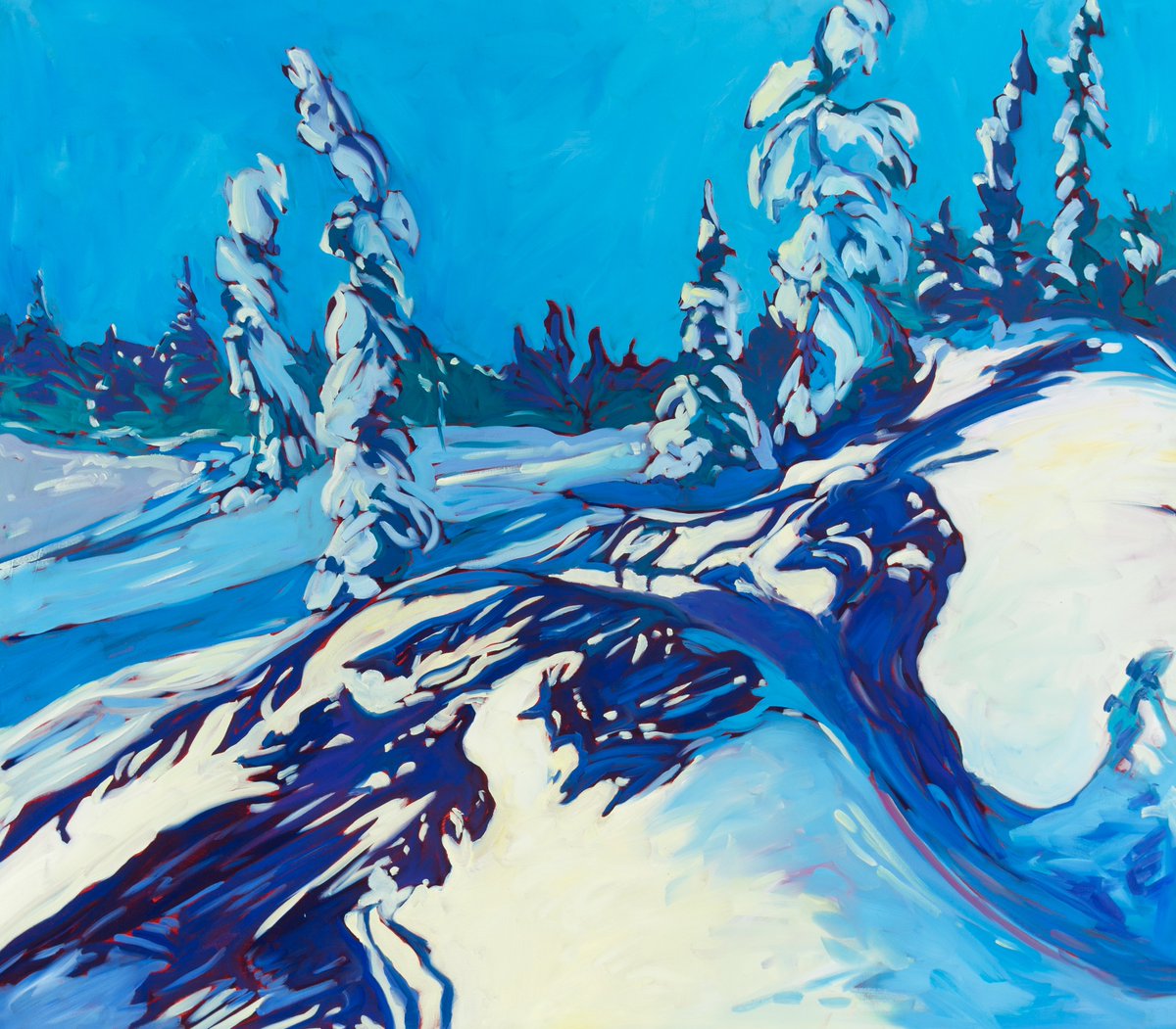 After the storm.."on a freshly fallen silent shroud of snow"