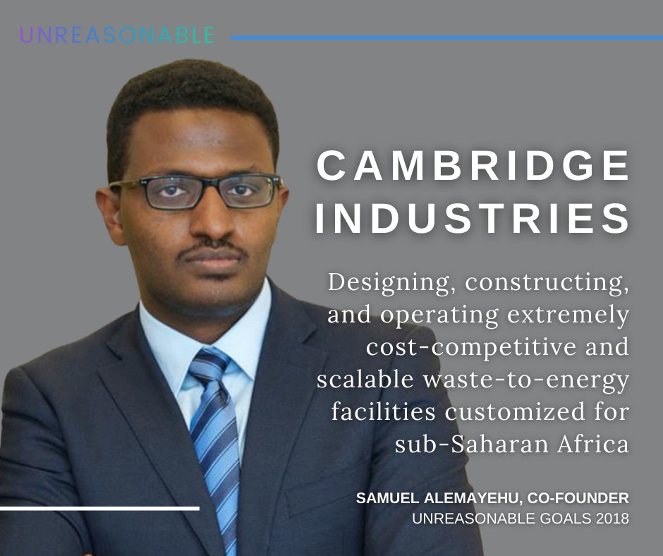 Meet <a href="/LtdCambridge/">Cambridge Industries Ltd</a>! They...

➖Deliver leading technologies to address waste and energy deficiencies in Africa, as a holistic waste management and renewable energy company
➖ Provide local governments with an efficient, cost-effective solution to resolving power deficits