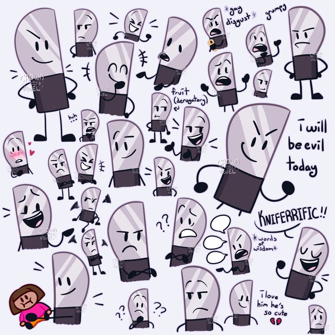 FINALLY SET UP MY NEW TABLET!! i've been drawing this goofy ass mf all morning 💔✨ #inanimateinsanity 