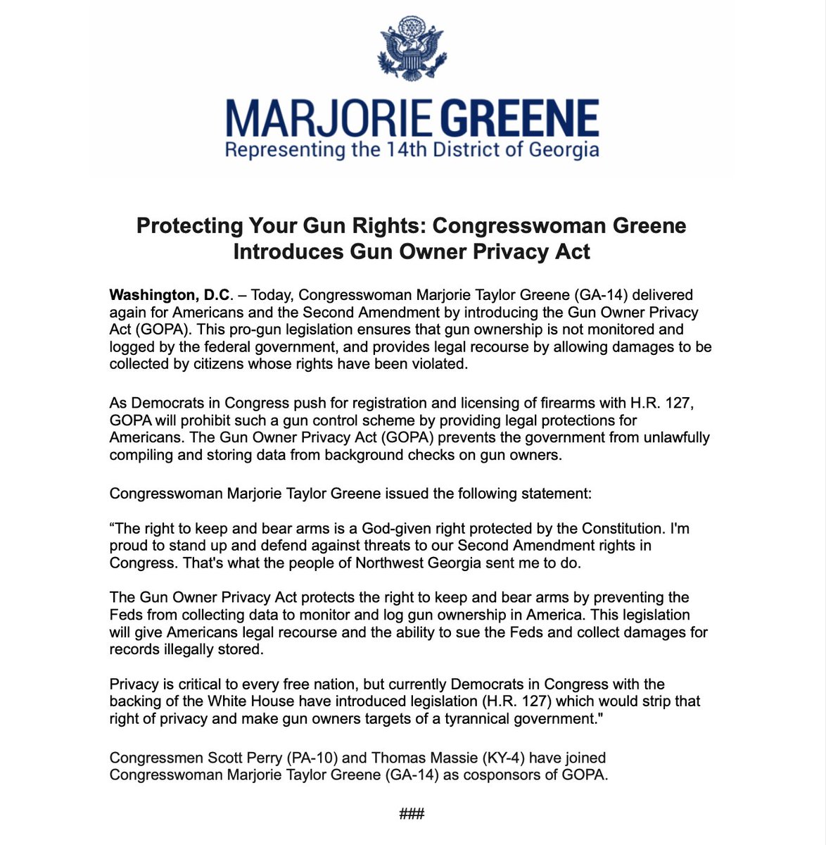 Former Congresswoman Marjorie Taylor Greene🇺🇸 tweet media