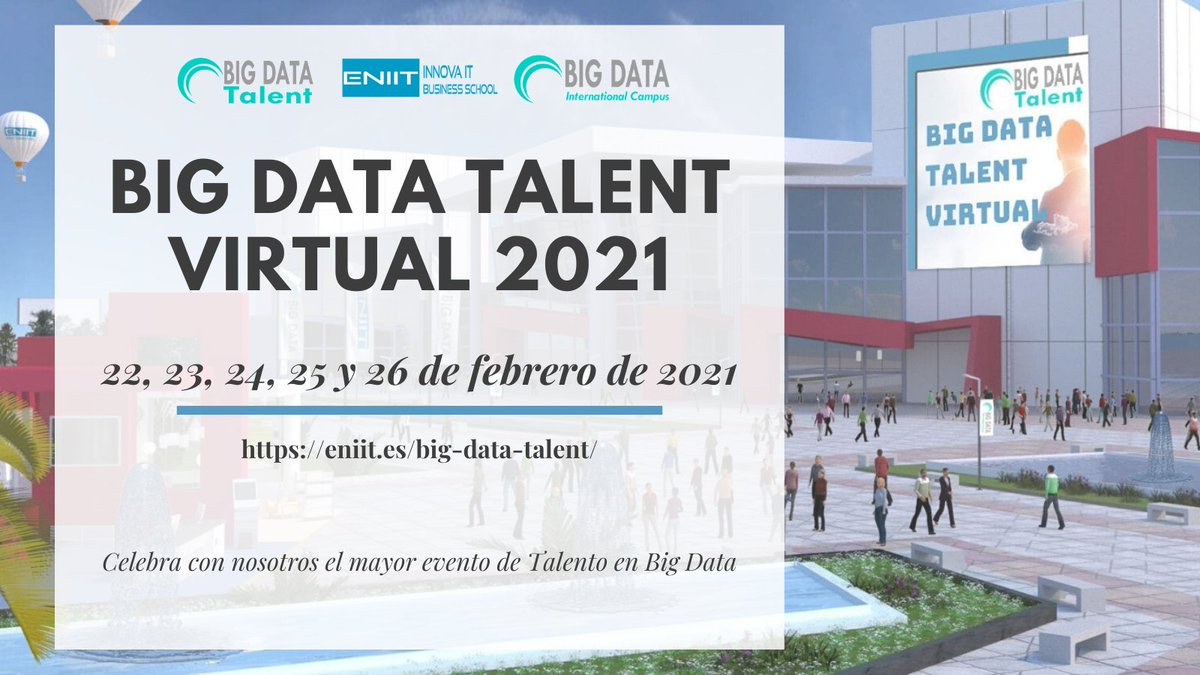aggity's tweet photo. Recuerda asistir el 🗓️ 26 de febrero al evento virtual: Bigdata Talent con @OscarPierreP  President &amp; CEO de @aggity Lidereando el tema Analytics Recursos Humanos #Bigdata 
https://t.co/n9kyIChcsY https://t.co/Xrbf78pBKs