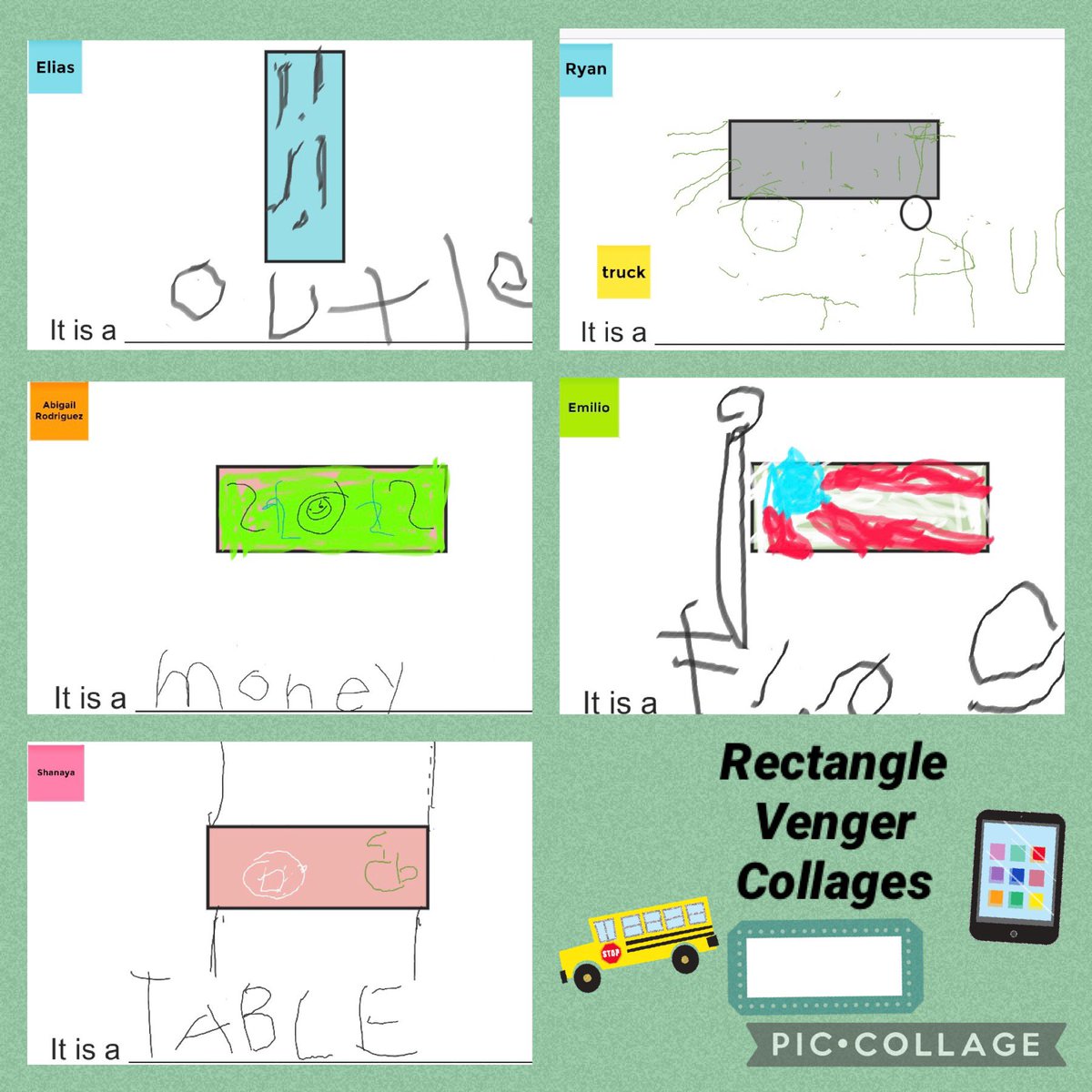 JanetColoma's tweet photo. My Little Learners rocking rectangles with Venger Jams! 😍👏🏼 #learningshapes #remotelearning #lovemykids❤️ @Ariadna71231722 @wnyecc @GoogleForEdu https://t.co/ge2gQl0qO5