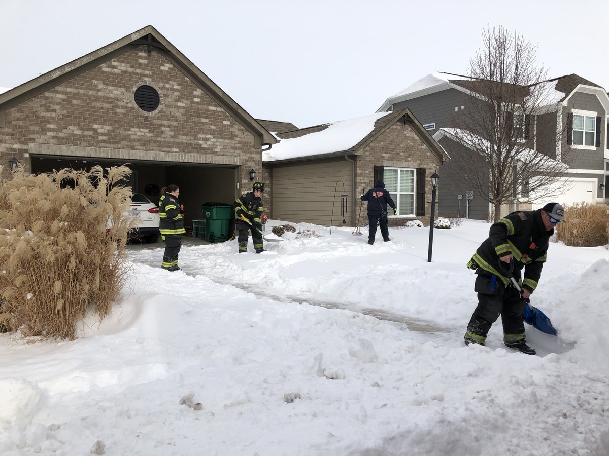 WFDFire's tweet photo. A tip of the hat to the B-shift. Yesterday, while on a reported gas leak run, they found a neighbor who was completely snowed in. The crew decided to make short work of this after they had finished up the investigation. https://t.co/kJ9gmgzTK5