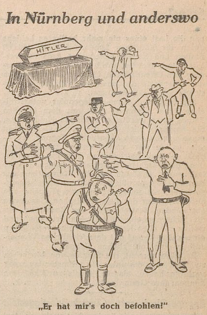 Chrisl7000's tweet photo. "Er hat mir's doch befohlen!" Im Sommer 1946 auf der Titelseite von Neues Österreich (20. Juli 1946).
#Nationalsozialismus #ZweiteRepublik #Entnazifizierung #Holocaust #Shoa #Shoah https://t.co/oYox329vgv